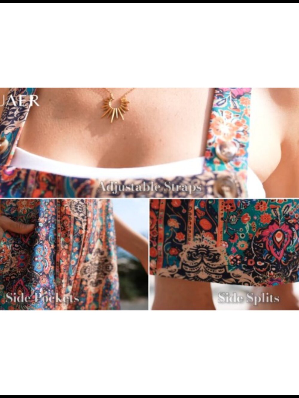 Loose Fit Wide Leg Jumpsuit With Pockets View 6